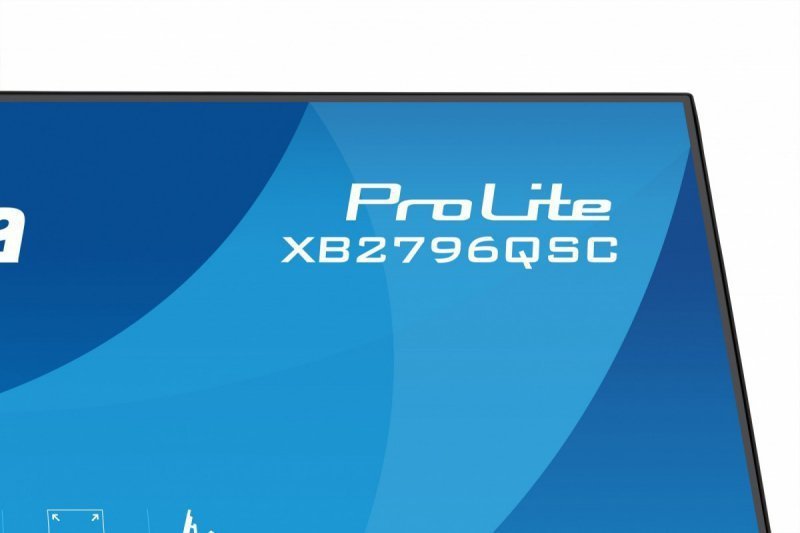 IIYAMA Monitor ProLite 27 cali XB2796QSC-B1 IPS,QHD,HDMI,USB-C (PD 65W),75Hz, 350cd, 1xUSB 3.2 , 1xUSB-C, 2x2W, HAS 150^PIVOT^ob