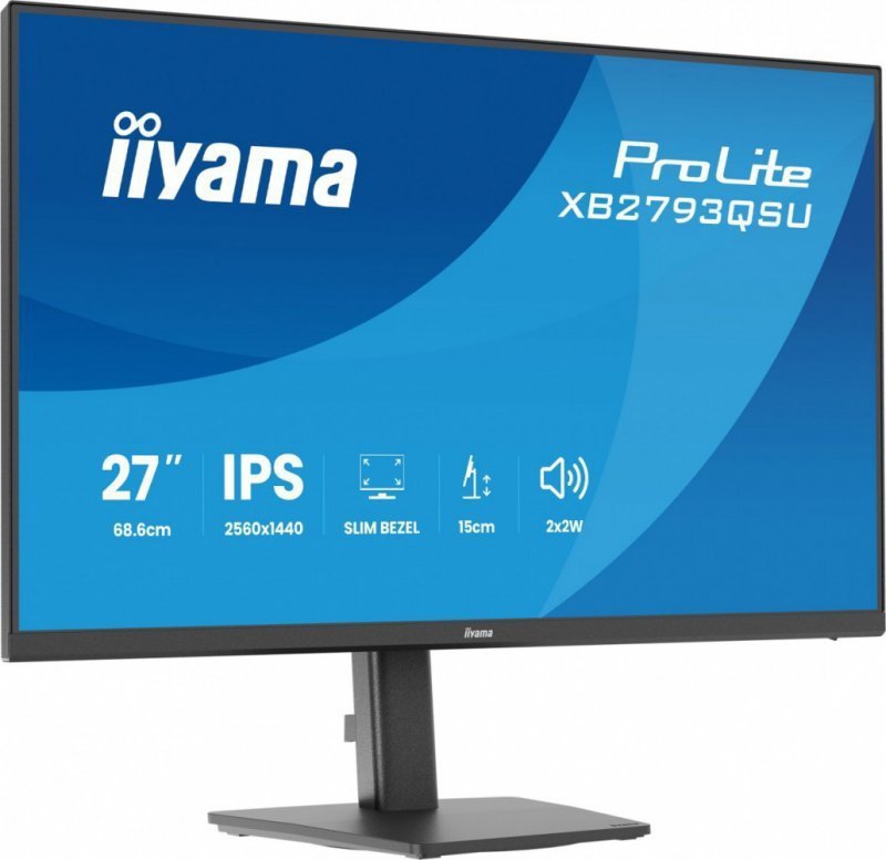 IIYAMA Monitor 27 cali XB2793QSU-B1 IPS, QHD, HDMI, DP, 2xUSB