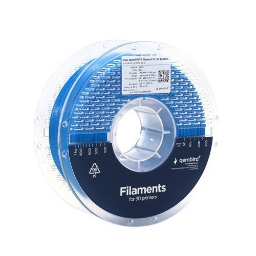 Gembird Filament PETG High Speed, 1,75 mm, 1 kg, niebieski