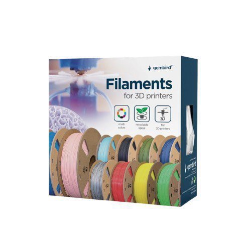 Gembird Filament PLA, 1,75 mm, 200gr. - do drukarki GEMMA, czarny