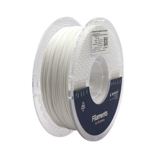 Gembird Filament PLA High Speed, 1,75 mm, 1 kg, biały