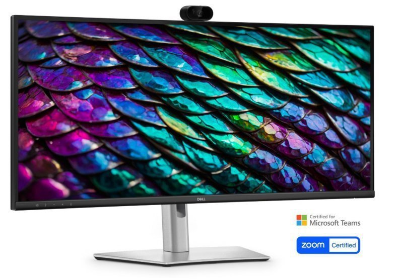 Dell Monitor P3426WEB 34 cale IPS Zakrzywiony WQHD (3440x1440)^21:9^HDMI^DP^4xUSB^2xUSB-C^RJ45^Kamera^Głośniki^3Y