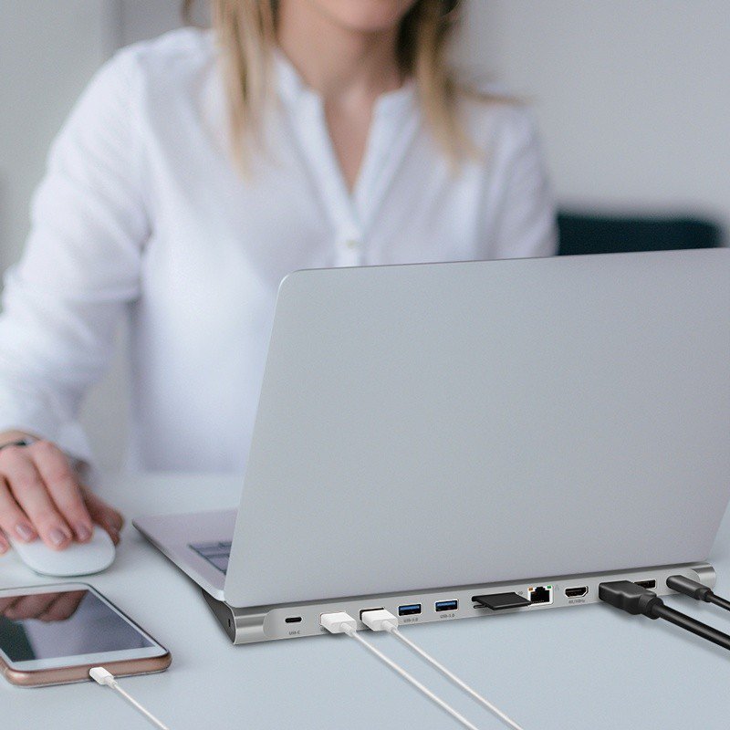 LogiLink Stacja dokująca USB3.2 ,USB-C,12-portów, PD