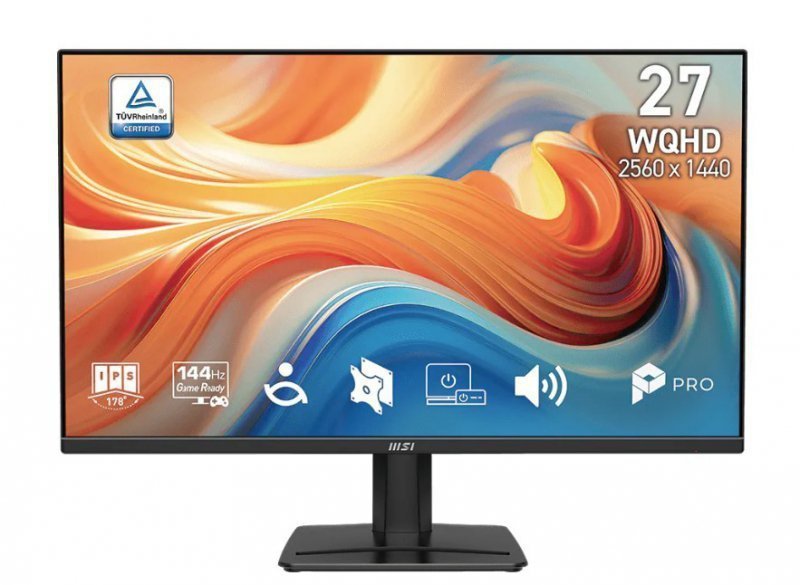 MSI Monitor PRO MP275Q E14 27 cali^LED^WQHD^Płaski^144Hz^Czarny