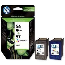 HP Atrament 56^57 Ink Cart 2-Pack blk^color