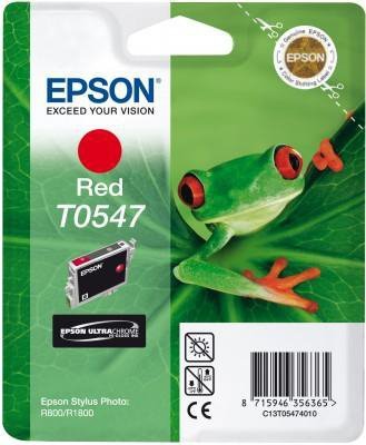 Wkład czerwony do Epson Stylus Photo R800^R1800 400 str. T0547