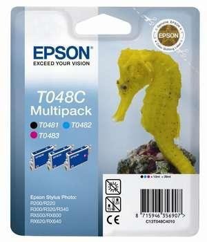 Tusz (Ink) T048C-3 wkłady- T0481 black+ T0482 cyan+ T0483 magenta do Epson Stylus Photo R200^R220^R300^R340^RX500^RX600^RX640