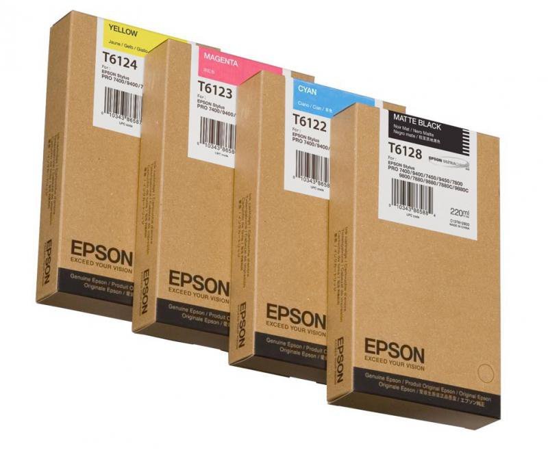 Atrament Yellow 220 ml do Epson Stylus Pro 7400^7450^9400^9450 C13T612400
