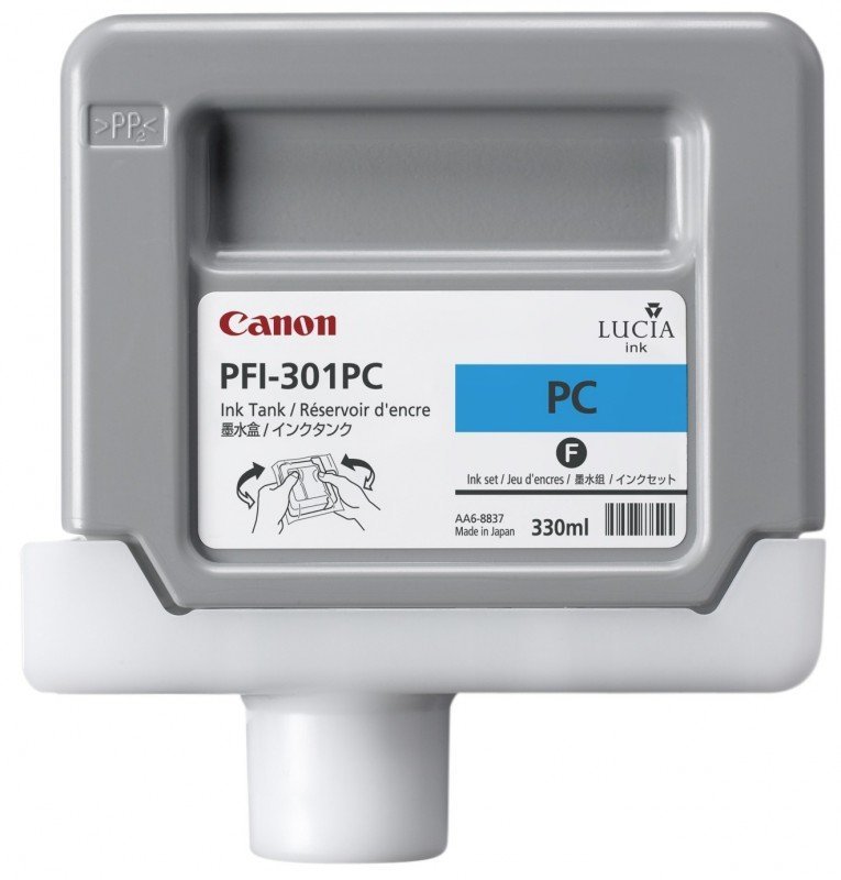 Tusz Canon PFI-301PC Photo Cyan 330ml do iPF8000S iPF8100 iPF9000S iPF9100 CF1490B001AA