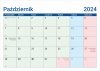 Kalendarium do kalendarza MINI PLANO - październik 2024