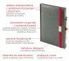 Notes A5 z długopisem w skóropodobnej okleinie z ozdobnym tłoczeniem 