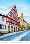 Kalendarz 14-planszowy Romantic Corners 2025 - styczeń 2025