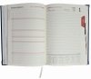 Kalendarz książkowy 2024 A5 dzienny papier chamois drukowane registry oprawa DENIM 