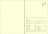 Notes A4 z długopisem zamykany na gumkę z blaszką - papier chamois w kratkę 