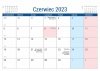 Kalendarz biurkowy PLANO dla uczniów i nauczycieli zakończenie roku szkolnego 2023 - czerwiec 2023