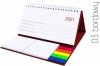 Kalendarz biurkowy z notesami i znacznikami MIDI TYGODNIOWY 2021 bordowy