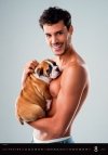 Kalendarz ścienny wieloplanszowy Sexy Boys 2025 - sierpień 2025