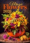 H18 Kalendarz ścienny wieloplanszowy MAGIC FLOWERS 2026 Z NADRUKIEM