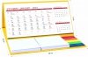 Wymiary kalendarza biurkowego z notesami i znacznikami MIDI 
