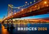 Kalendarz ścienny wieloplanszowy Bridges 2024 - okładka 