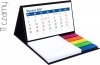 Kalendarz biurkowy z notesem i znacznikami MINI 2021 czarny