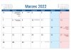  Kalendarz biurkowy stojący na podstawce PLANO 2022 seledynowy