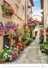 Kalendarz ścienny wieloplanszowy Romantic Corners 2025 - maj 2025