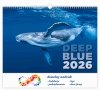H11 Kalendarz ścienny wieloplanszowy Deep Blue 2026 Z NADRUKIEM