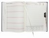 Kalendarz książkowy 2024 A4 dzienny papier chamois drukowane registry oprawa NEBRASKA LUX  ciemnobrązowa