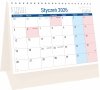 Kalendarz biurkowy PLANO na rok 2026 z dużą ilością miejsca na notatki
