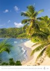 Kalendarz ścienny wieloplanszowy Tropical Beaches 2023 - kwiecień 2023