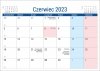 Kalendarz biurkowy PLANO dla uczniów i nauczycieli zakończenie roku szkolnego