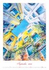 Kalendarz ścienny wieloplanszowy Aquarelle 2025 - wrzesień 2025