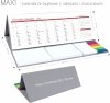 Wymiary do kalendarza biurkowego z notesami i znacznikami MAXI 2021