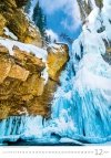Kalendarz ścienny wieloplanszowy Waterfalls 2024 - grudzień 2024