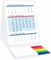 Kalendarz TOP 3-miesięczny na rok 2024 z notesem i znacznikami