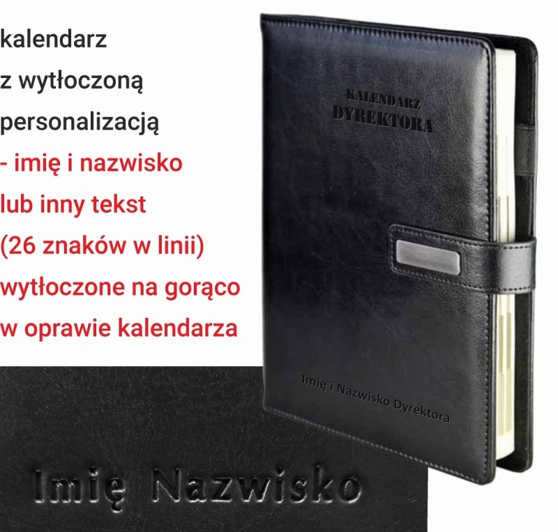 kalendarz dla dyrektora szkoły na rok 2025/2026 w oprawie wymiennej z kieszeniami