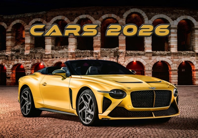 H22 Kalendarz ścienny wieloplanszowy Cars 2026 Z NADRUKIEM