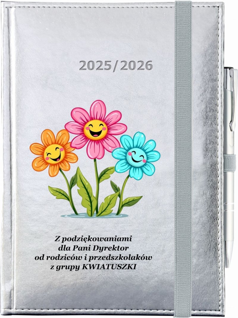 okładka kalendarza nauczyciela przedszkola z nadrukiem UV