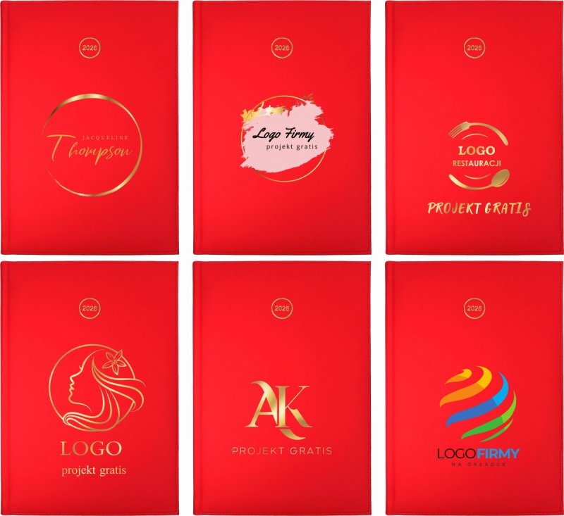 wzory okładek kalendarza na rok 2026 z twoim logo