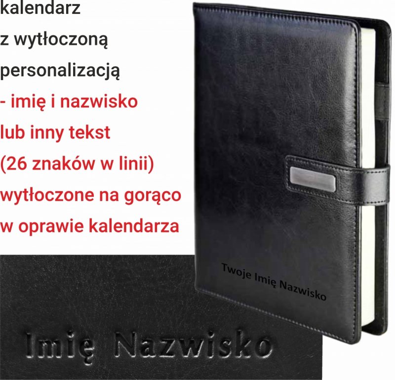 kalendarz dla pedagogów na rok szkolny 2025/2026 z kieszeniami na dokumenty