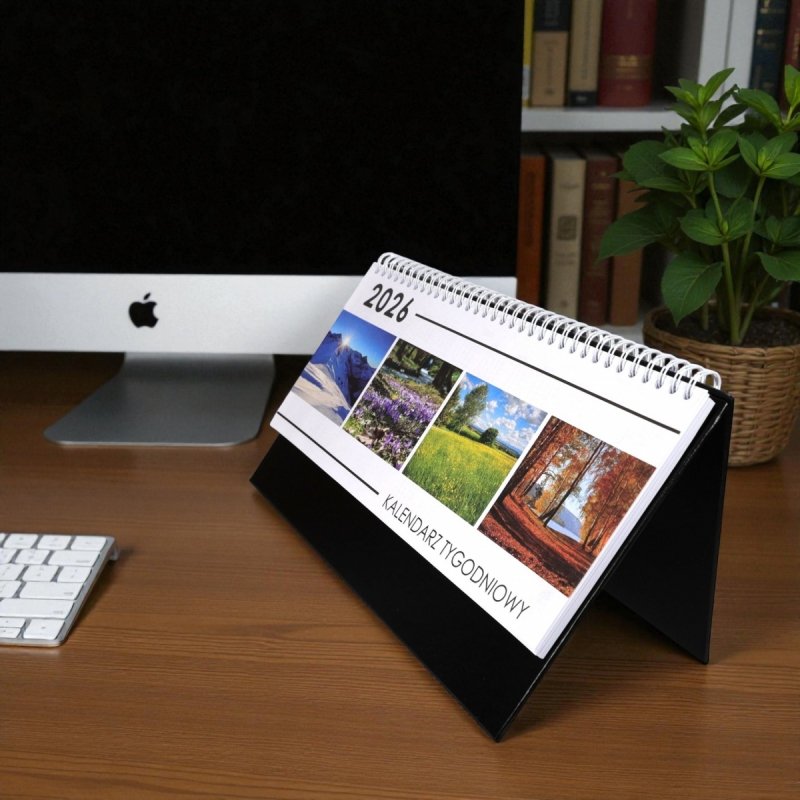 Kalendarz biurkowy tygodniowy BUSINESS LINE 2026 granatowy