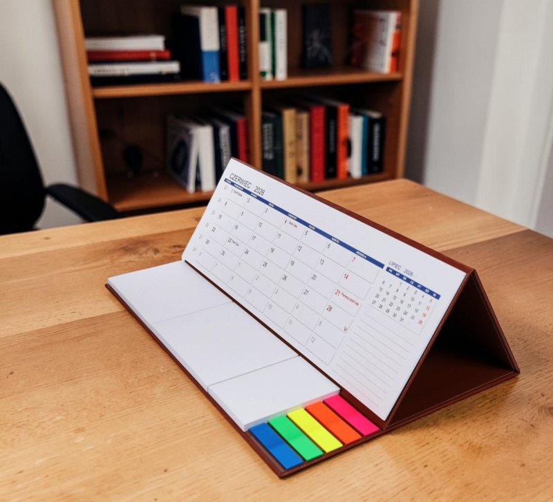 kalendarz do postawienia na biurku, dla ucznia na rok szkolny 26/27