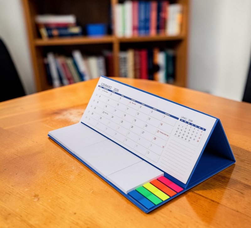 kalendarz do postawienia na biurku, dla ucznia na rok szkolny 26/27