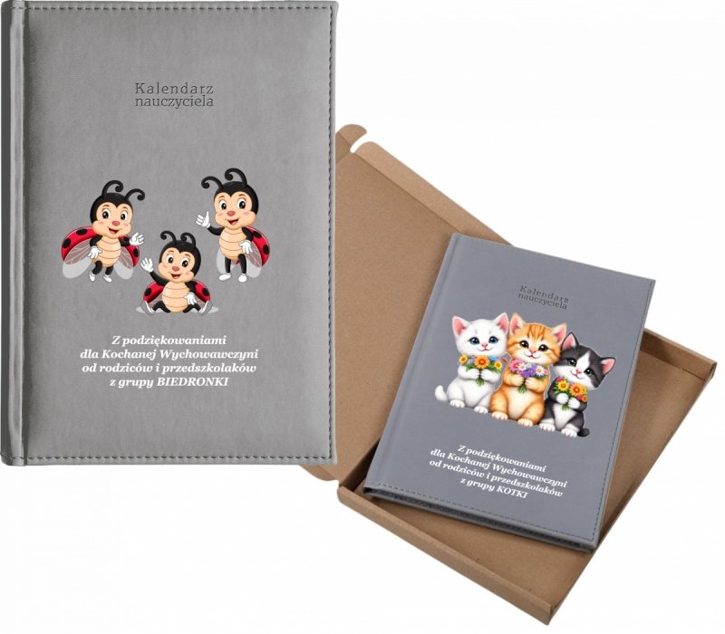 kalendarz dla nauczyciela na rok 2026/2027 z pudełkiem w komplecie