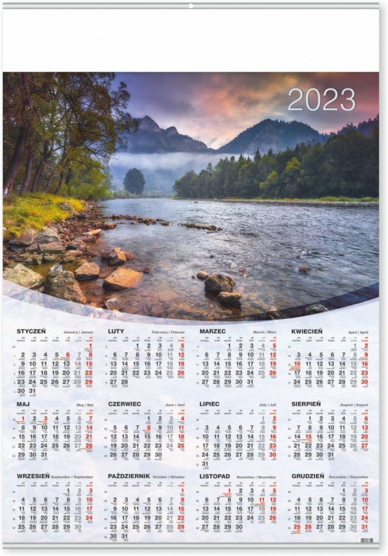 Kalendarz plakatowy na rok 2023