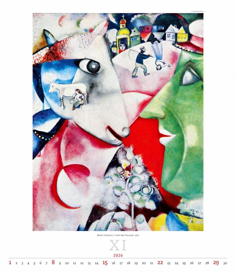 E01 Kalendarz ścienny wieloplanszowy Expressionism 2026 - exclusive edition