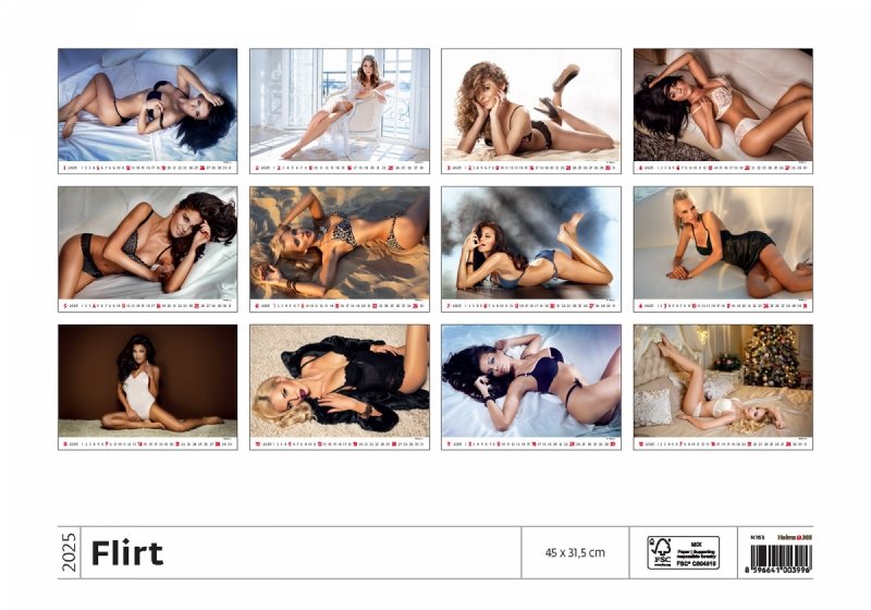 Podgląd wszystkich zdjęć z kalendarza Flirt na rok 2025