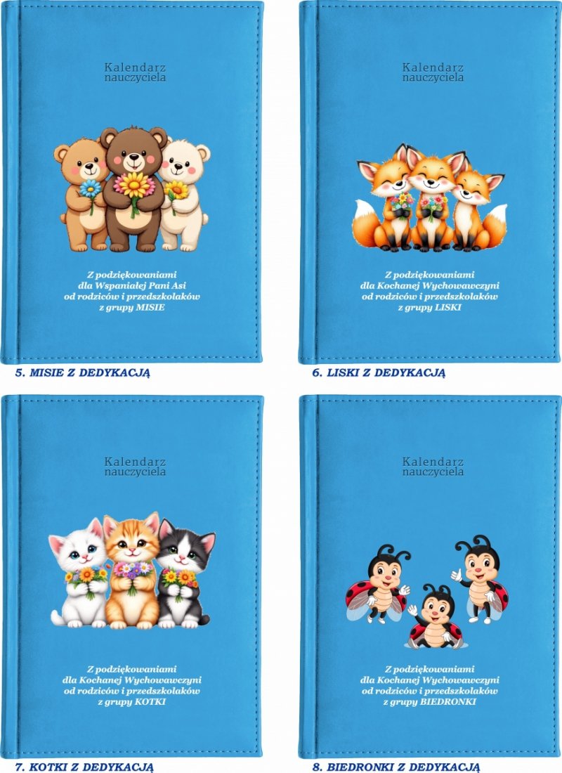 kalendarz książkowy dla pedagoga na rok szkolny 2026/2027 z grafiką na okładce