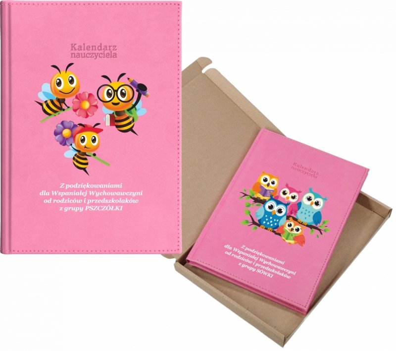 kalendarz dla nauczyciela na rok 2026/2027 z pudełkiem w komplecie